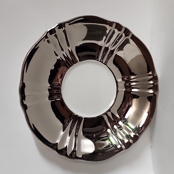 ROYAL WINTON Grimwades Our wedding silver and white wedding teacup and saucer - Picture 2 of 5